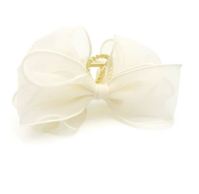 Kẹp tóc Osewaya nơ voan bồng cỡ lớn 22BS0421