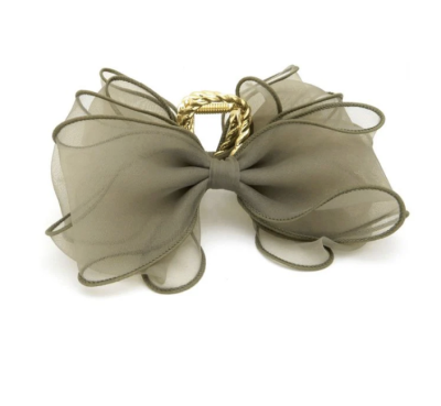 Kẹp tóc Osewaya nơ voan bồng cỡ lớn 22BS0421