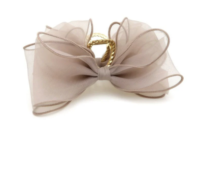 Kẹp tóc Osewaya nơ voan bồng cỡ lớn 22BS0421