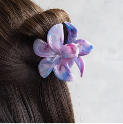 Kẹp tóc Osewaya hoa sứ màu sắc 25BS0741