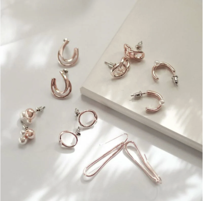 Khuyên tai Osewaya Rose Silver 22PC1323