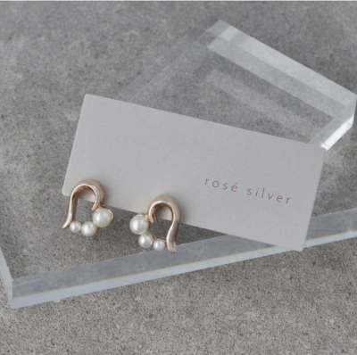 Khuyên tai Osewaya Rose Silver 24PC1835