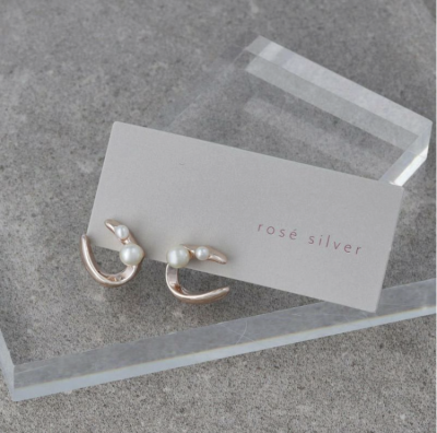 Khuyên tai Osewaya Rose Silver 24PC1836