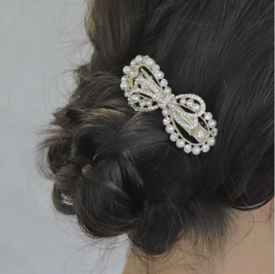 Kẹp tóc Osewaya nơ kim loại 20VT0127