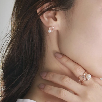 Khuyên tai Osewaya Rose Silver 23PC1539