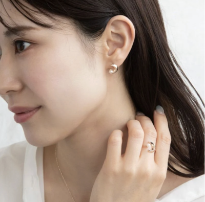 Khuyên tai Osewaya Rose Silver 24PC1837