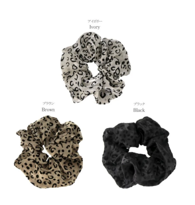 Cột tóc Osewaya hoạ tiết da báo 24CC0224