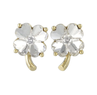 Khuyên tai Osewaya cỏ 4 lá 24PC1844