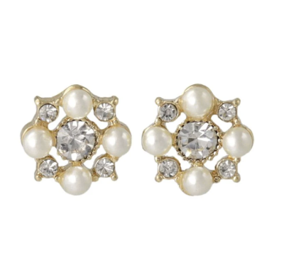 Khuyên tai Osewaya đính ngọc trai 99PC1676