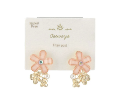 Khuyên tai Osewaya bông hoa 23PC1387