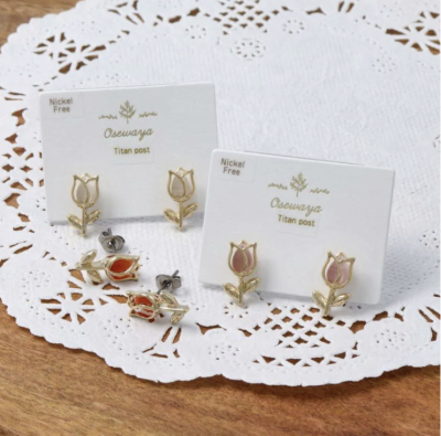 Khuyên tai Osewaya hoa tulip 23PC1491