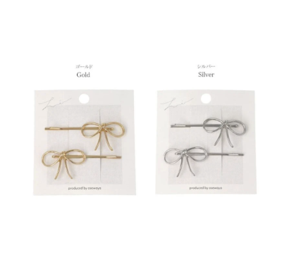 Kẹp tóc Osewaya hoạ tiết nơ 99ST0344