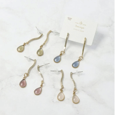 Khuyên tai Osewaya giọt nước 23PC1407