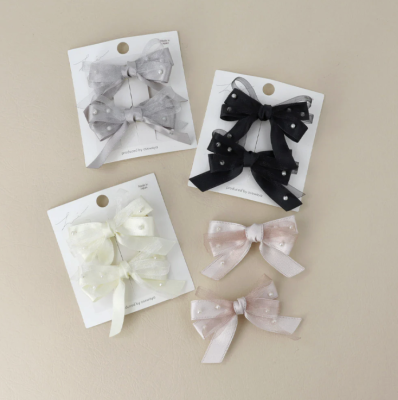 Kẹp tóc Osewaya mini ruy băng 25CL0366