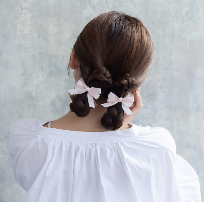 Kẹp tóc Osewaya mini ruy băng 25CL0366