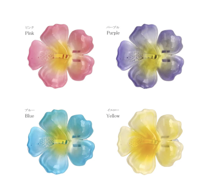 Kẹp tóc Osewaya hoa dâm bụt 25CL0357