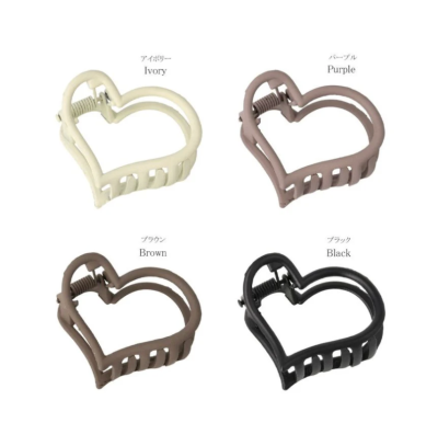 Kẹp tóc Osewaya trái tim mini 24BS0576