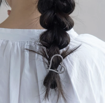 Kẹp tóc Osewaya trái tim mini 24BS0576