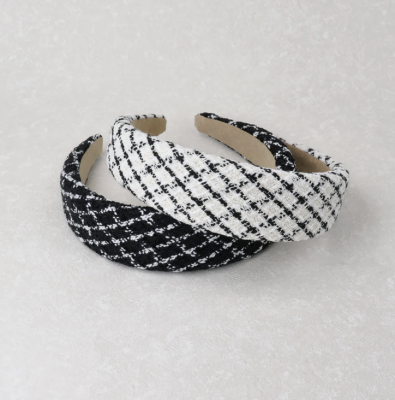 Băng đô Osewaya vải caro 25TK0351