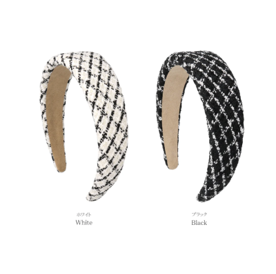 Băng đô Osewaya vải caro 25TK0351