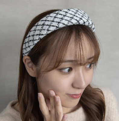 Băng đô Osewaya vải caro 25TK0351