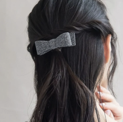 Kẹp tóc Osewaya ruy băng lấp lánh 24VT0335