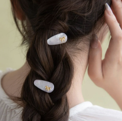 Set kẹp tóc Osewaya đá cẩm thạch 24CL0312