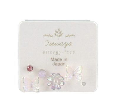 Set khuyên tai Osewaya bướm sắc màu 21JP0451