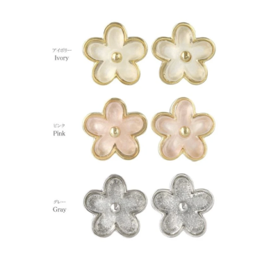 Khuyên tai Osewaya bông hoa 24PC1830