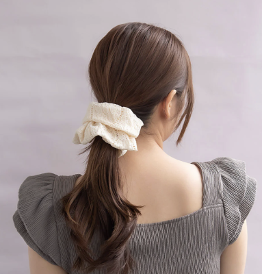 Dây cột tóc Osewaya hoa ren 25CC0268