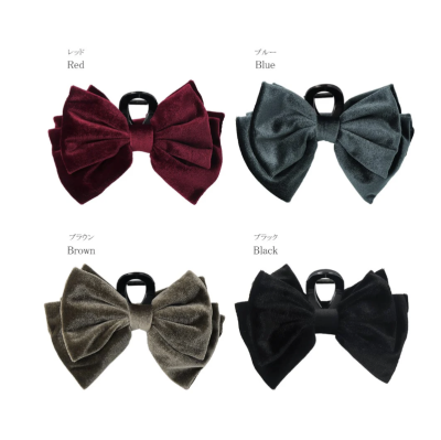 Kẹp tóc Osewaya nhung mềm mại 25BS0773