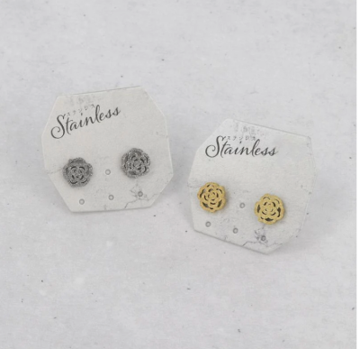 Khuyên tai Osewaya hoa hồng 24PP0686