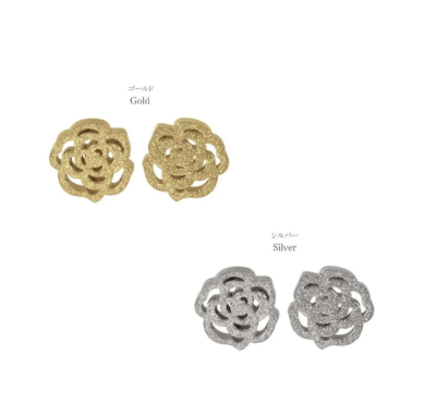 Khuyên tai Osewaya hoa hồng 24PP0686