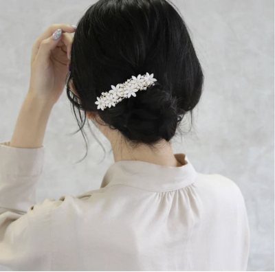 Kẹp tóc Osewaya hoa ngọc trai 20VT0066