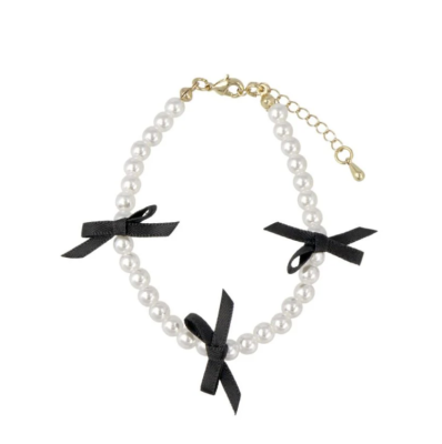 Vòng tay Osewaya ngọc trai đính ruy băng 99BL0541